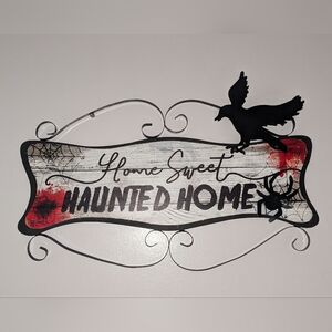 23" x 14" Home Sweet Haunted Home Wall Sign